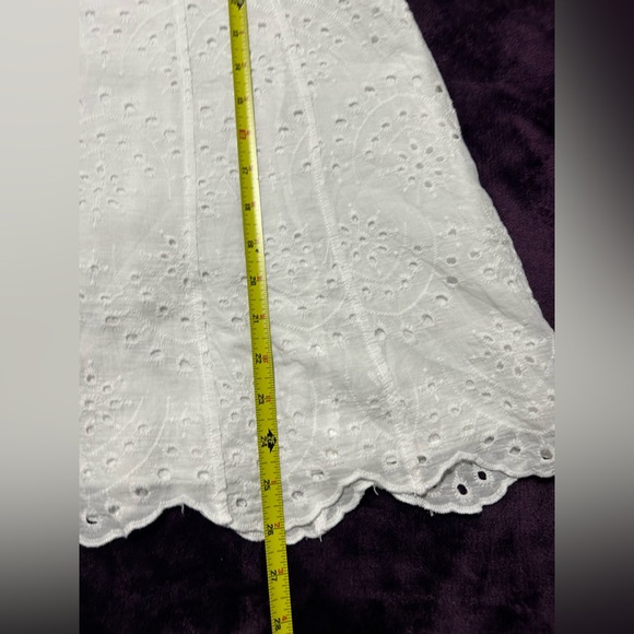 Summer Lulus Cutie White Eyelet Embroidered Sleeveless Mini Dress - Picture 6 of 9